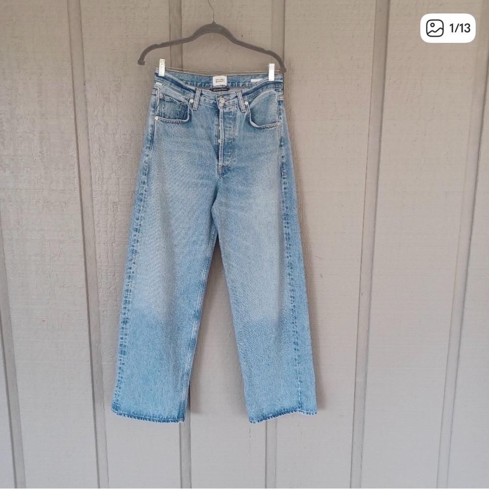 Citizens Of Humanity Ayla Baggy Jean Size 26 Women Cotton Wide Leg Button Fly